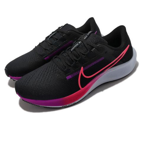 Nike 耐吉 慢跑鞋 Air Zoom Pegasus 38 黑 桃紅 紫 男鞋 氣墊 路跑 運動鞋 小飛馬 CW7356-011