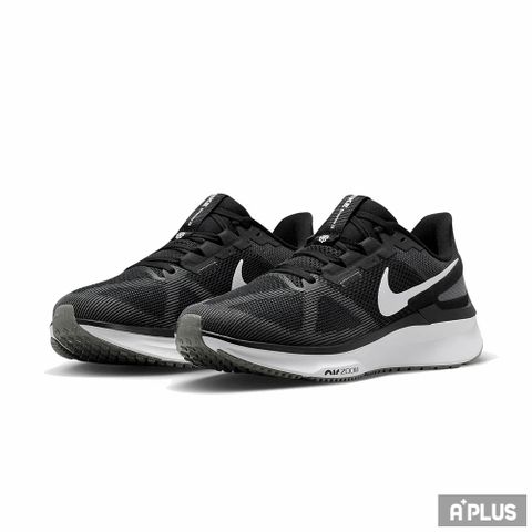 NIKE 耐吉 男 AIR ZOOM STRUCTURE 25 慢跑鞋 支撐 緩震 黑 - DJ7883002