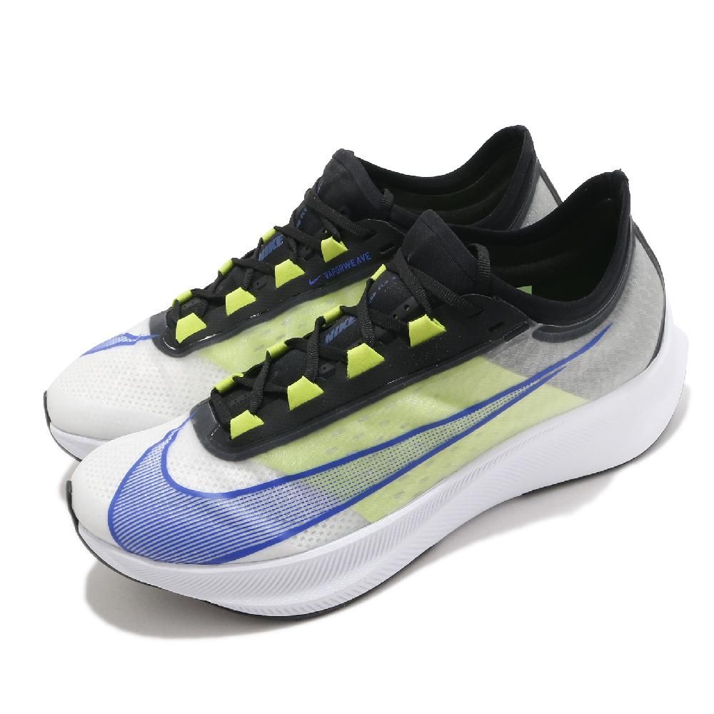 Nike 慢跑鞋Zoom Fly 3 白藍路跑避震輕量男鞋運動鞋AT8240-104