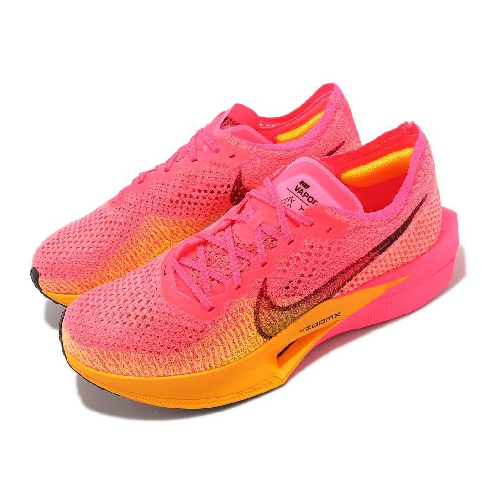 Nike 耐吉競速跑鞋ZoomX Vaporfly Next% 3 男鞋回彈碳板粉紅橘黑運動鞋