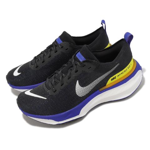 Nike 耐吉 慢跑鞋 Zoomx Invincible Run FK 3 黑 黃 藍 男鞋 針織 運動鞋 DR2615-003