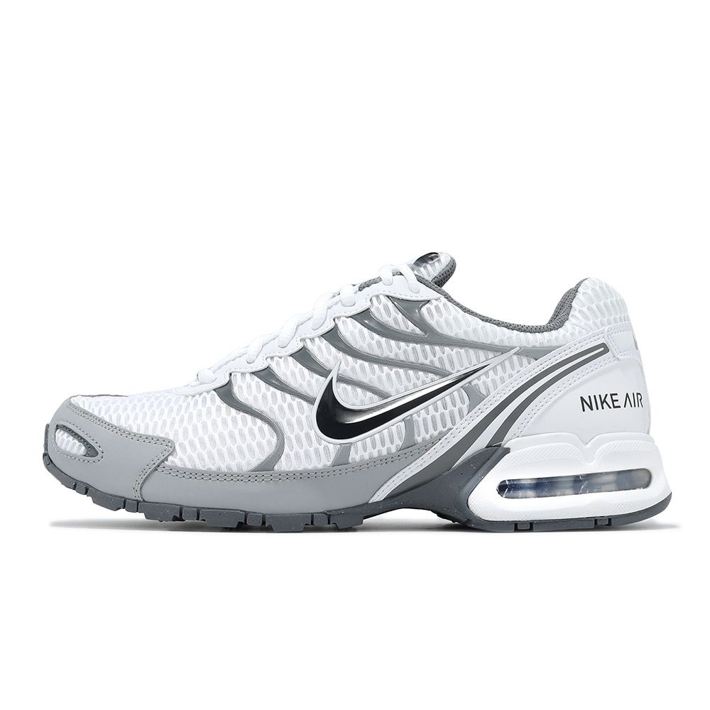 NIKE 耐吉   慢跑鞋 Air Max Torch 4 白 灰 氣墊 復古 反光 男鞋 運動鞋 343846-100