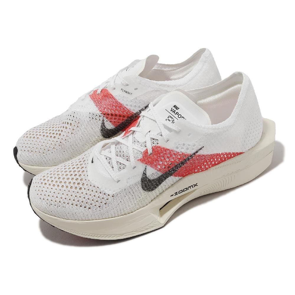 NIKE 耐吉   競速跑鞋 ZoomX Vaporfly Next% 3 EK 白 紅 男鞋 路跑 馬拉松 FD6556-100