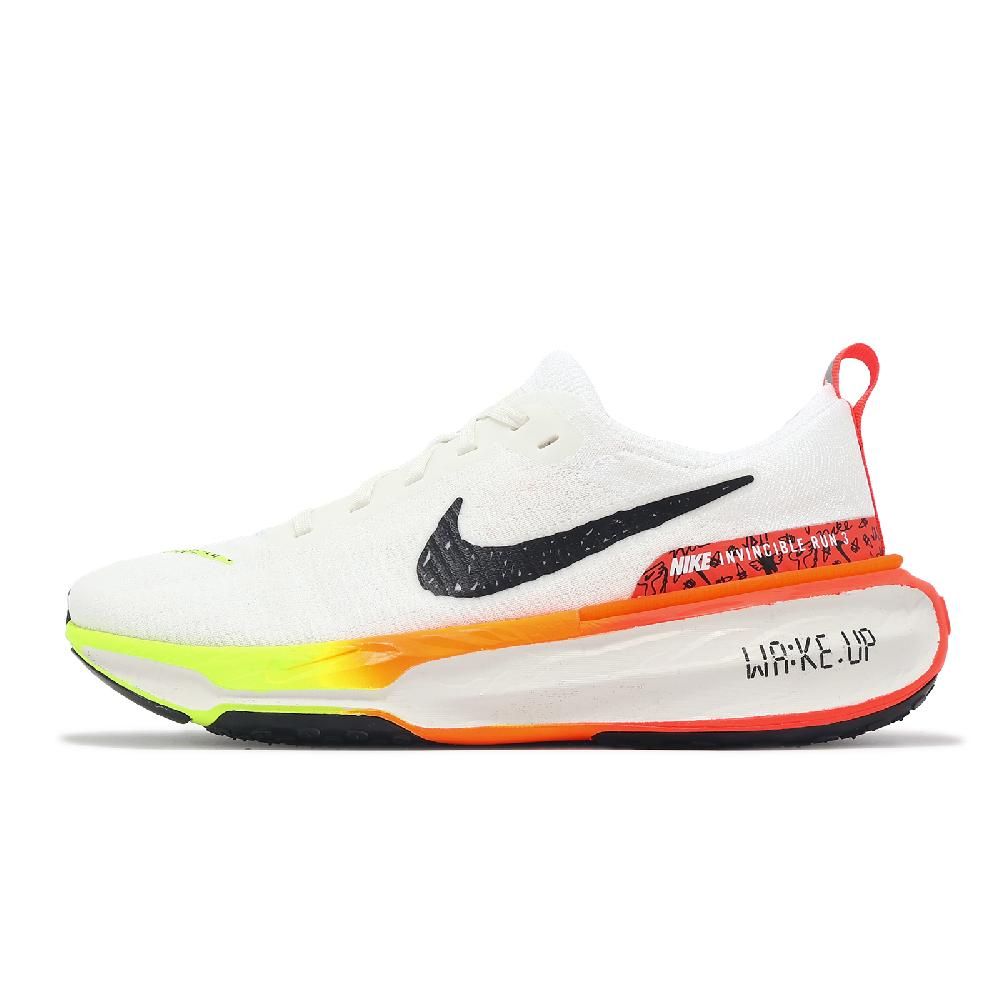 NIKE 耐吉   慢跑鞋 ZoomX Invincible Run FK3 男鞋 白 黃 橘 回彈 運動鞋 HF4915-100