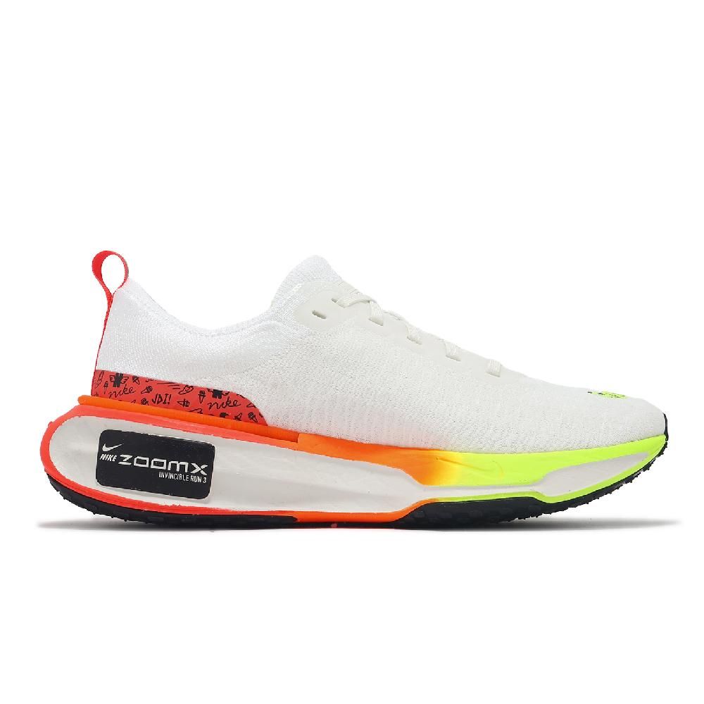 NIKE 耐吉   慢跑鞋 ZoomX Invincible Run FK3 男鞋 白 黃 橘 回彈 運動鞋 HF4915-100