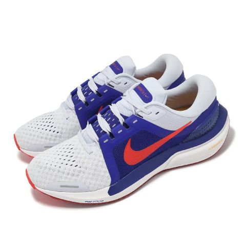 NIKE 耐吉 慢跑鞋 Air Zoom Vomero 16 男鞋 藍 紅 回彈 緩衝 運動鞋 DA7245-008