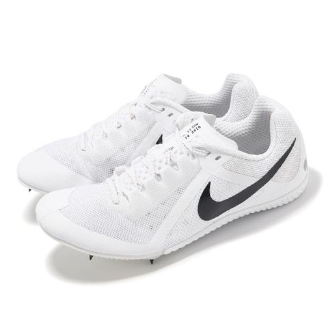 NIKE 耐吉 田徑釘鞋 Zoom Rival Multi 男鞋 白 黑 可換釘 氣墊 緩衝 運動鞋 DC8749-100