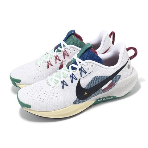 NIKE 耐吉 越野跑鞋 ReactX Pegasus Trail 5 男鞋 白 綠 緩衝 反光 抓地 運動鞋 DV3864-100