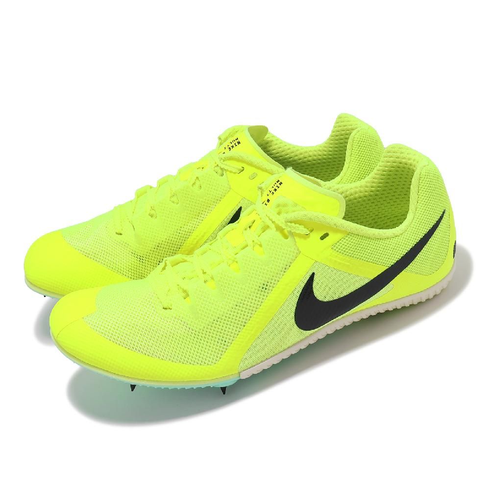 NIKE 耐吉   田徑釘鞋 Zoom Rival Multi 男鞋 螢光黃 黑 可換釘 訓練 短距離 跨欄 跳遠 DC8749-700