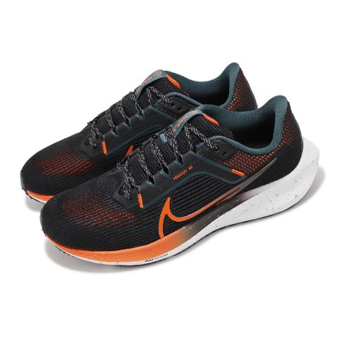 NIKE 耐吉 慢跑鞋 Air Zoom Pegasus 40 男鞋 黑 橘 小飛馬 運動鞋 氣墊 FQ8723-010