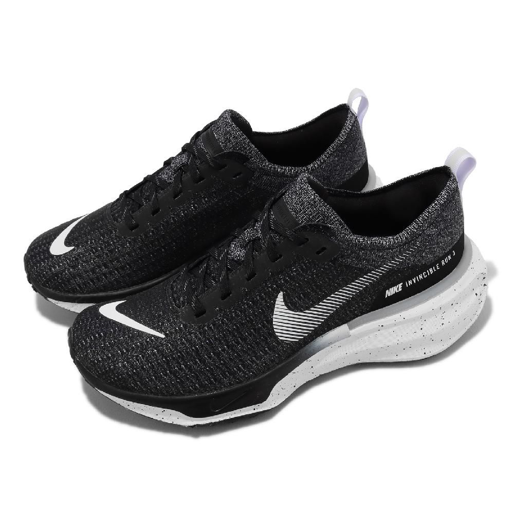 NIKE 耐吉   慢跑鞋 ZoomX Invincible Run FK 3 男鞋 黑 白 針織鞋面 運動鞋 DR2615-002