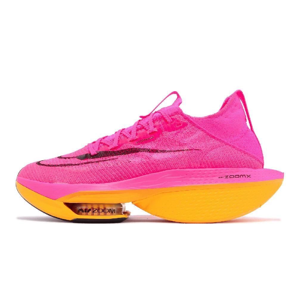 NIKE 耐吉   競速跑鞋 Air Zoom Alphafly Next% 2 男鞋 粉 橘 襪套式 馬拉松 針織鞋面 DN3555-600