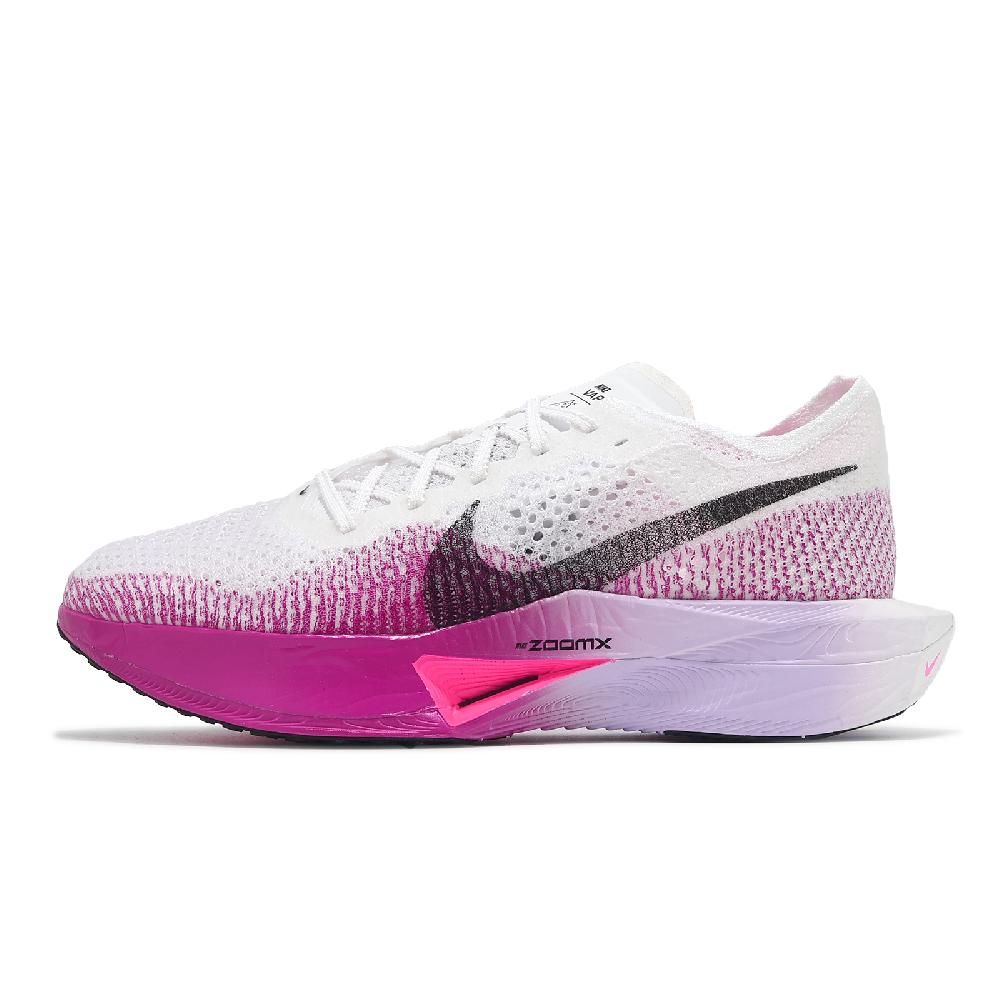 NIKE 耐吉   競速跑鞋 ZoomX Vaporfly Next% 3 男鞋 白 紫 輕量 碳板 推進 DV4129-104