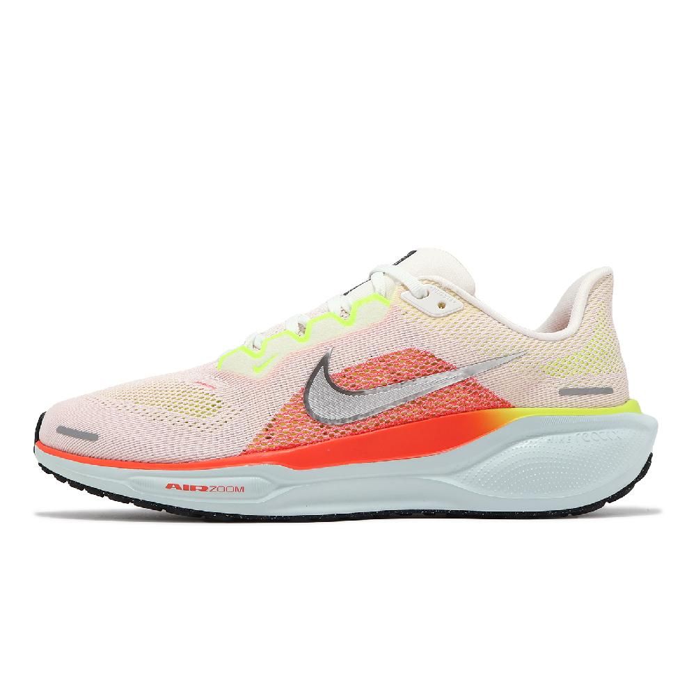 NIKE 耐吉   慢跑鞋 Pegasus 41 男鞋 米白 橘 綠 運動鞋 小飛馬 氣墊 緩震 回彈 FD2722-100