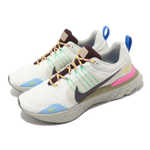 NIKE 耐吉 慢跑鞋 React Infinity Run FK 3 男鞋 白 黑 UV 變色鞋面 運動鞋 支撐 FJ7068-120