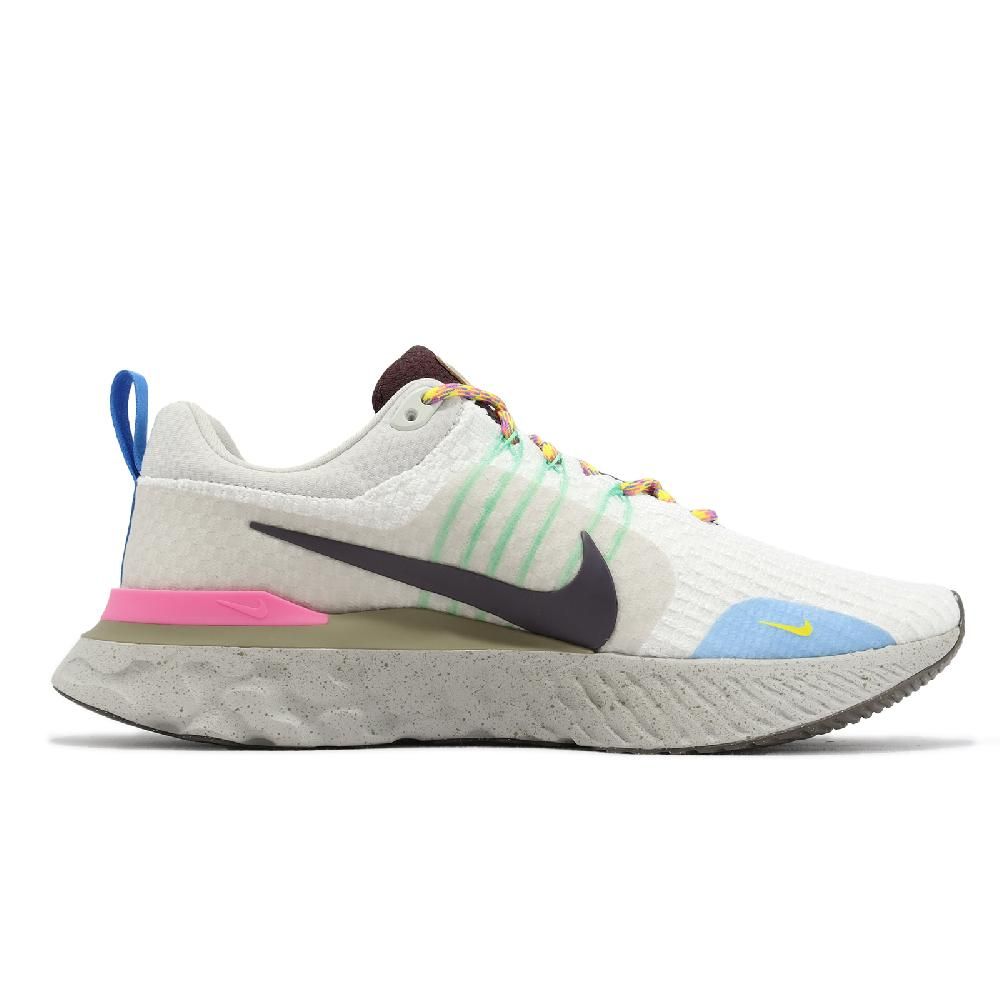 NIKE 耐吉   慢跑鞋 React Infinity Run FK 3 男鞋 白 黑 UV 變色鞋面 運動鞋 支撐 FJ7068-120