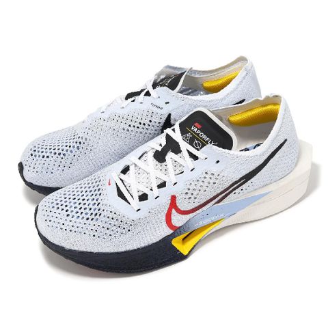 Nike 耐吉 競速跑鞋 ZoomX Vaporfly Next% 3 男鞋 水藍 輕量 回彈 碳板 運動鞋 HJ9079-100