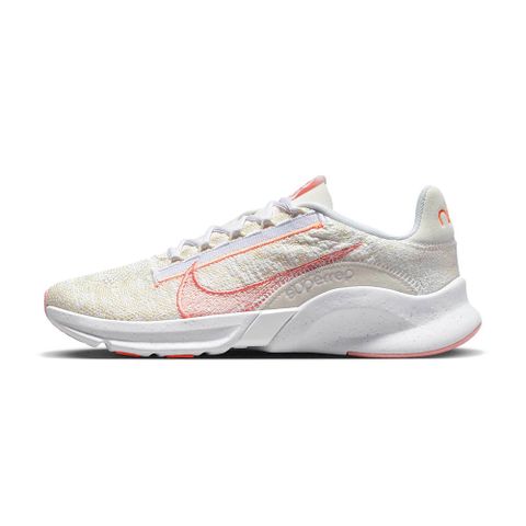 Nike SuperRep Go 3 Next Nature Flyknit 女 白粉色 運動 訓練鞋DH3393-101