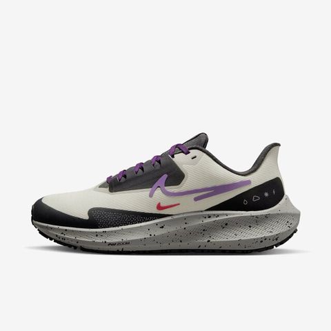 Nike W Air Zoom Pegasus 39 Shield [DO7626-003] 女 慢跑鞋 防潑水 米白紫