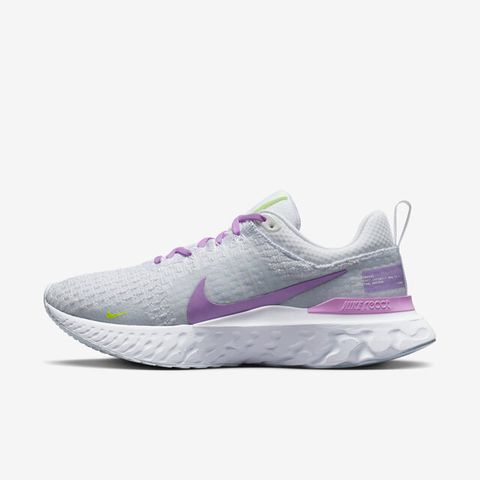 Nike Wmns React Infinity Run FK 3 [DZ3016-100] 女 慢跑 運動 緩震 白紫