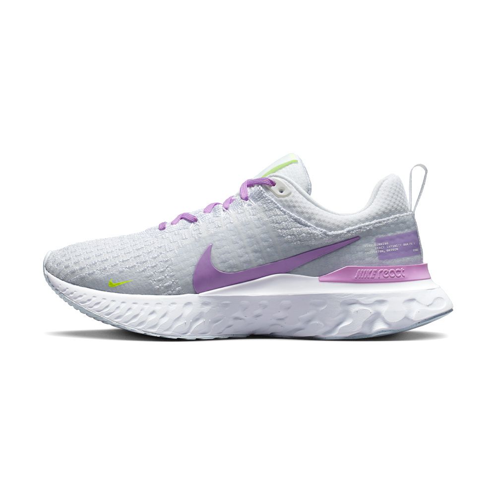 NIKE 耐吉  React Infinity Run FK 3 女 淺紫 路跑 運動 休閒 慢跑鞋 DZ3016-100