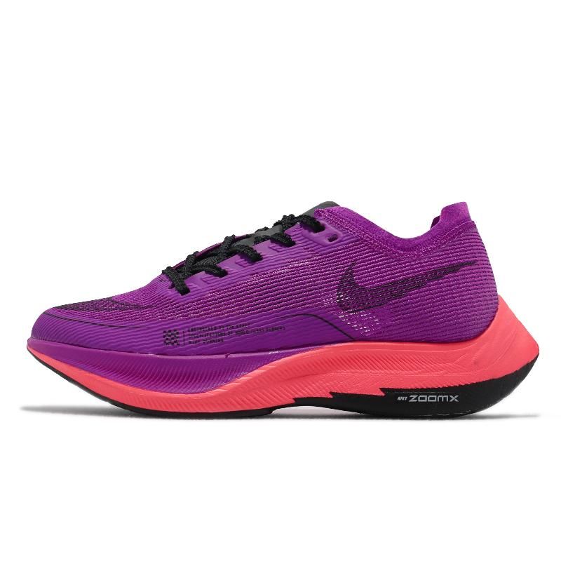 Nike 慢跑鞋W ZoomX Vaporfly Next% 2 女鞋紫橘紅路跑馬拉松競速CU4123