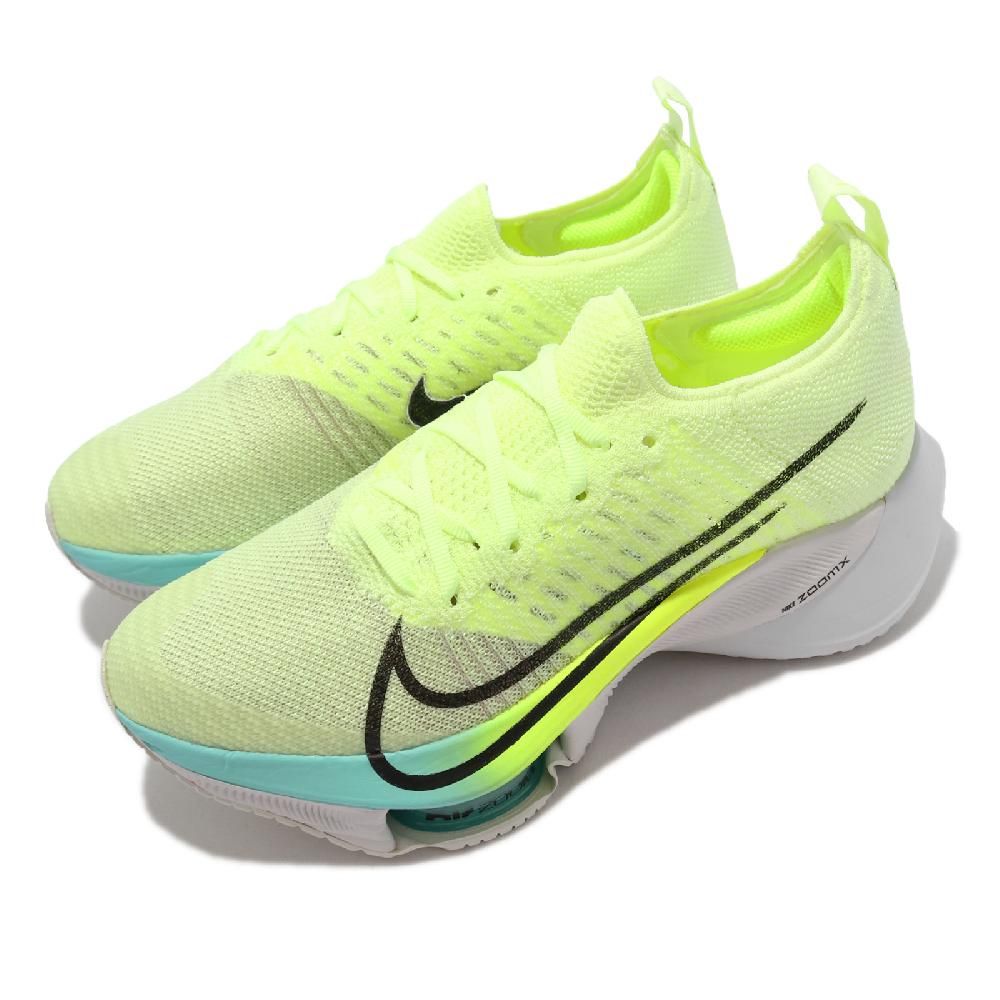 Nike 耐吉慢跑鞋Air Zoom Tempo NEXT% FK 螢光黑氣墊女鞋CI9924-700