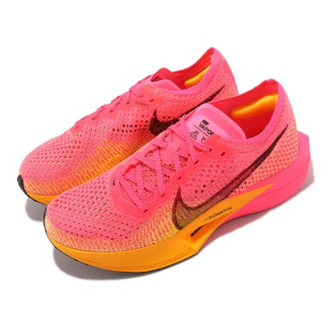 Nike 耐吉 競速跑鞋 W ZoomX Vaporfly Next% 3 桃紅 橘 女鞋 路跑 碳板 運動鞋 DV4130-600