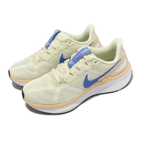 Nike 耐吉 慢跑鞋 Wmns Air Zoom Structure 25 女鞋 淡綠 藍 氣墊 緩震 運動鞋 DJ7884-004