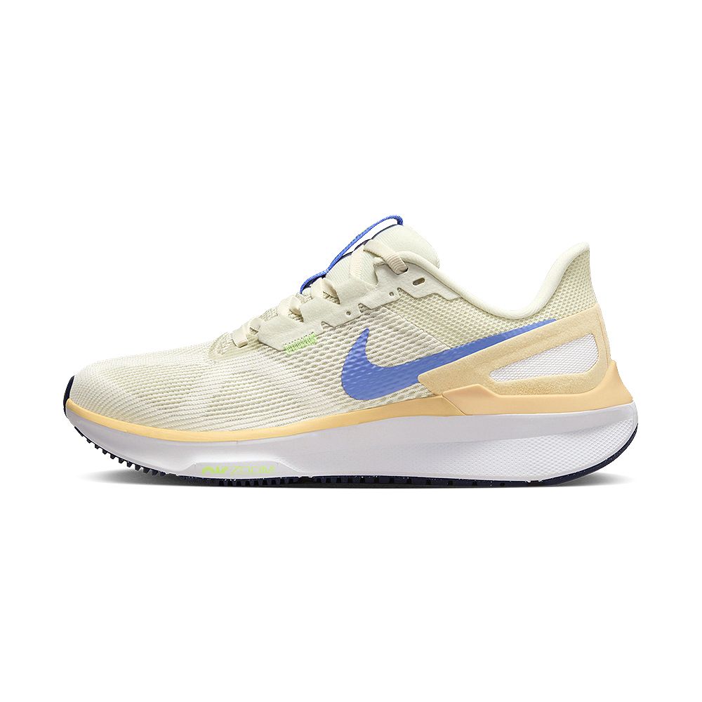 NIKE 耐吉  W Air Zoom Structure 25 女 米綠 緩震 休閒 舒適 慢跑鞋 DJ7884-004