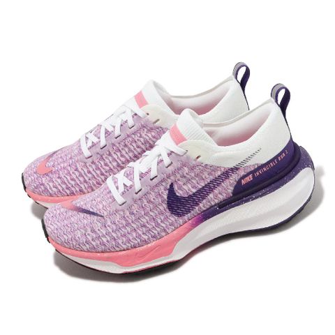 Nike 耐吉 慢跑鞋 Wmns ZoomX Invincible Run FK 3 女鞋 粉紅 紫 運動鞋 FQ8766-100