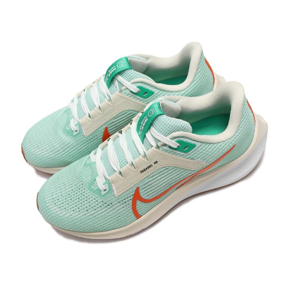 NIKE 耐吉   慢跑鞋 Wmns Air Zoom Pegasus 40 女鞋 小飛馬 綠 橘 運動鞋 DV3854-300