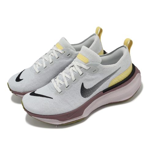 NIKE 耐吉 慢跑鞋 Wmns ZoomX Invincible FK 3 女鞋 灰 黃 輕量 回彈 路跑 運動鞋 DR2660-005