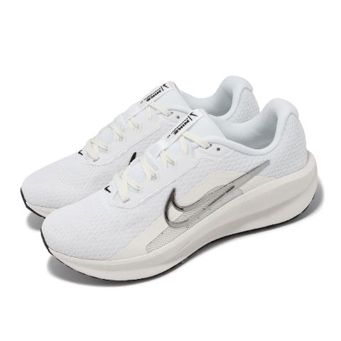 Nike 耐吉 慢跑鞋 Downshifter 13 白 銀 黑 女鞋 基本款 運動鞋 FD6476-100