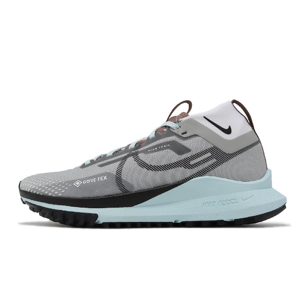 NIKE 耐吉   野跑鞋 Wmns React Pegasus Trail 4 GTX 女鞋 防水 灰 藍 DJ7929-005