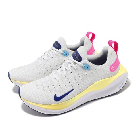 Nike 耐吉 慢跑鞋 Wmns Reactx Infinity Run 4 女鞋 白 藍 針織 緩震 運動鞋 DR2670-009