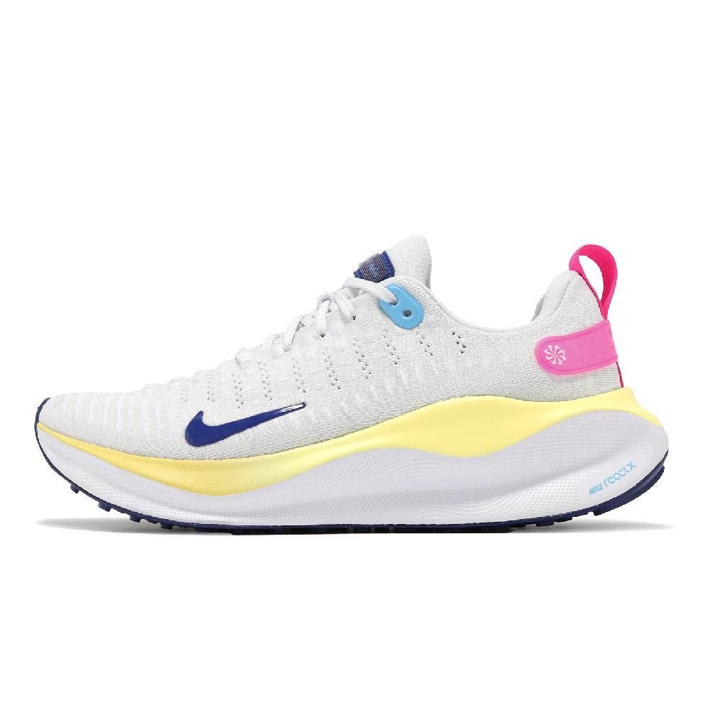 NIKE 耐吉   慢跑鞋 Wmns Reactx Infinity Run 4 女鞋 白 藍 針織 緩震 運動鞋 DR2670-009