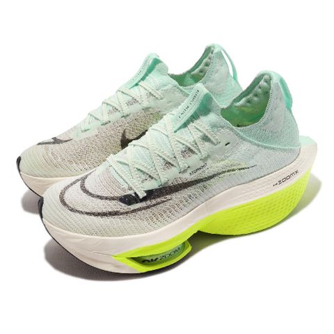 Nike 耐吉 競速跑鞋 Wmns Air Zoom Alphafly Next% 2 女鞋 綠 緩震 針織 運動鞋 DV9425-300