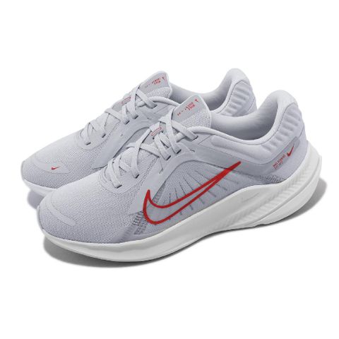 Nike 耐吉 慢跑鞋 Wmns Quest 5 女鞋 灰 紅 緩衝 基本款 運動鞋 DD9291-007