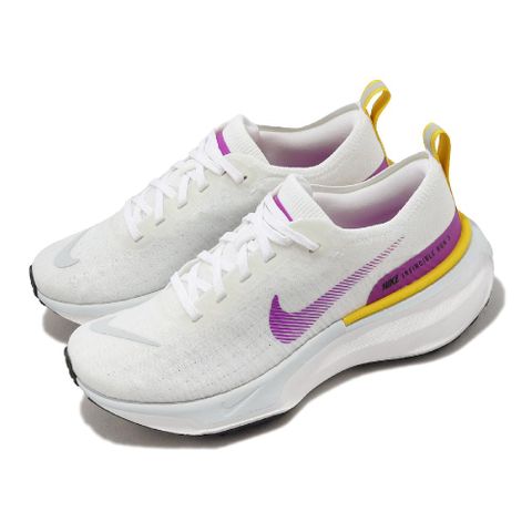 Nike 耐吉 慢跑鞋 Wmns ZoomX Invincible Run FK 3 女鞋 白 紫 回彈 運動鞋 DR2660-101