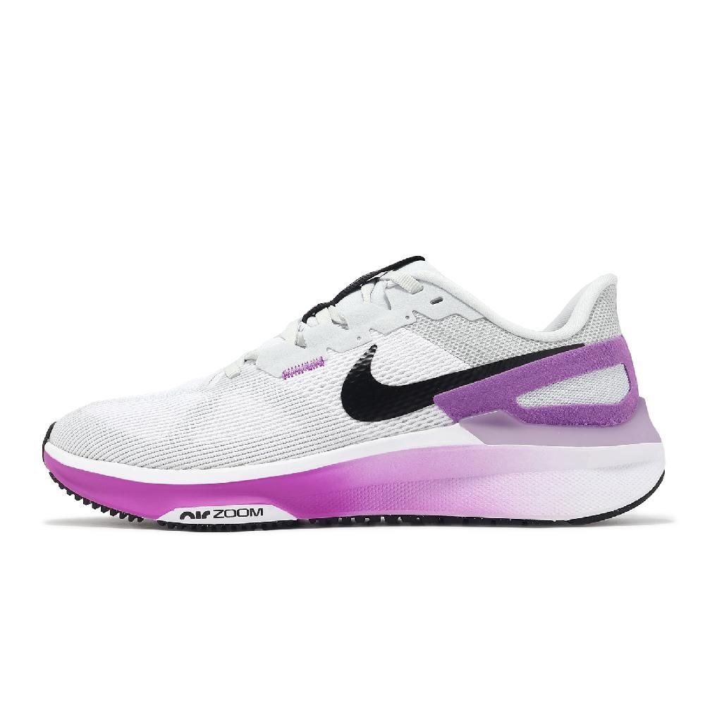 NIKE 耐吉   慢跑鞋 Wmns Air Zoom Structure 25 女鞋 紫 灰 緩震 氣墊 運動鞋 DJ7884-100