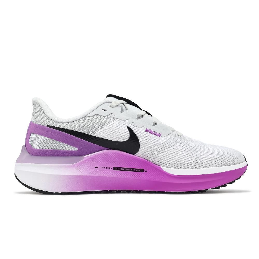 NIKE 耐吉   慢跑鞋 Wmns Air Zoom Structure 25 女鞋 紫 灰 緩震 氣墊 運動鞋 DJ7884-100