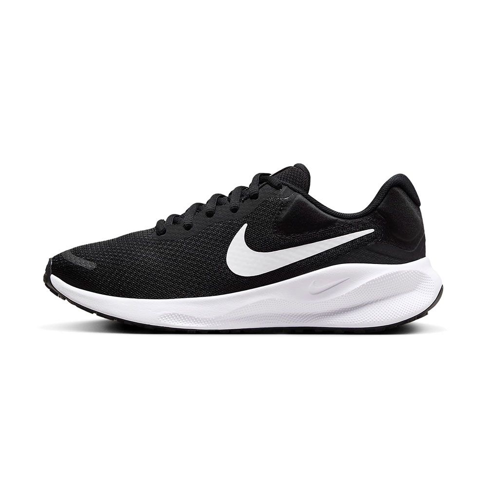 NIKE 耐吉  W Revolution 7 女 黑白 緩震 透氣 慢跑 休閒 基本款 慢跑鞋 FB2208-003