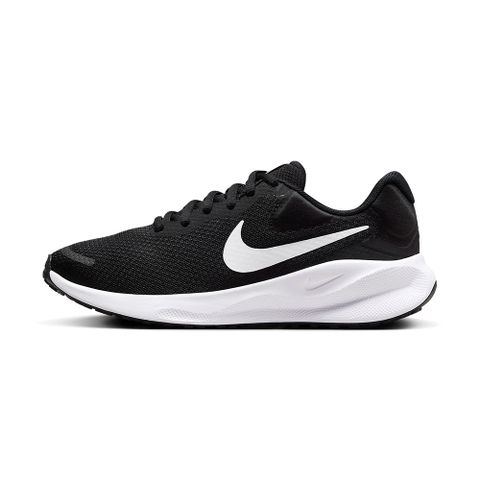 NIKE 耐吉 W Revolution 7 女 黑白 緩震 透氣 慢跑 休閒 基本款 慢跑鞋 FB2208-003