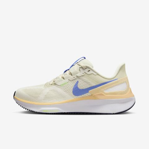 NIKE 耐吉 W Air Zoom Structure 25 [DJ7884-004] 女 慢跑鞋 路跑 支撐 緩震 米 藍