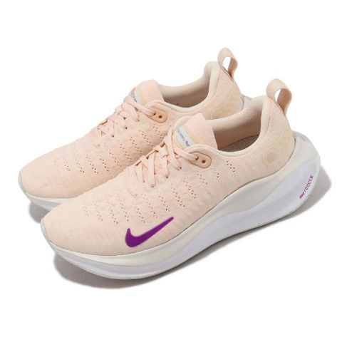 NIKE 耐吉 慢跑鞋 Wmns ReactX Infinity Run 4 女鞋 粉橘 紫 緩震 運動鞋 DR2670-800