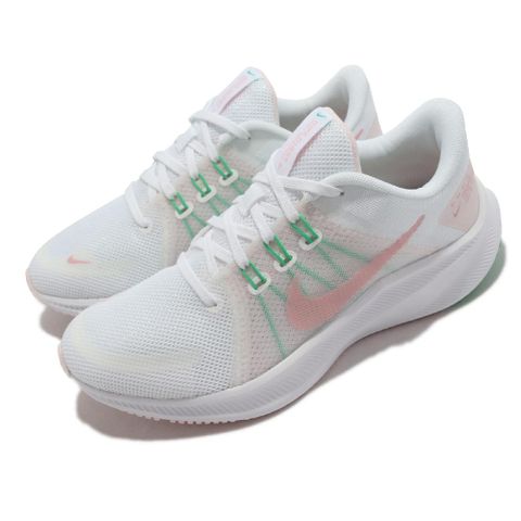 Nike 耐吉 慢跑鞋 Wmns Quest 4 白 粉紅 路跑 基本款 女鞋 運動鞋 DA1106-105