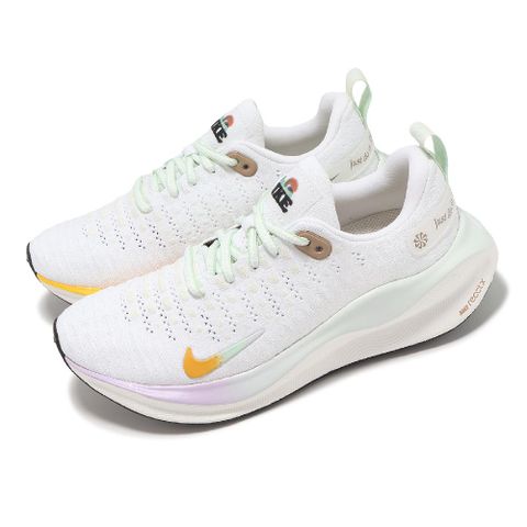 Nike 耐吉 慢跑鞋 Wmns Reactx Infinity Run 4 女鞋 白 橘 綠 緩震 針織 運動鞋 HF5730-191