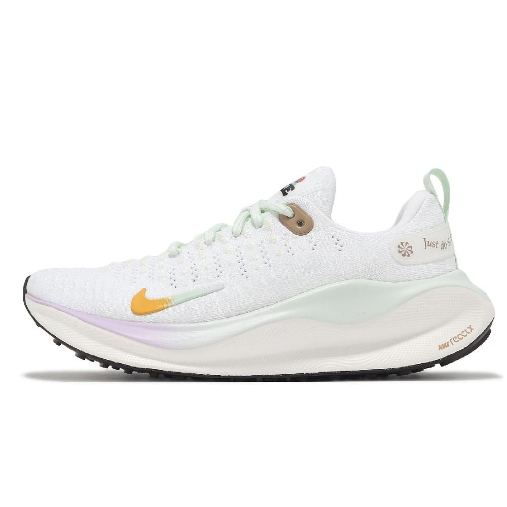NIKE 耐吉  慢跑鞋 Wmns Reactx Infinity Run 4 女鞋 白 橘 綠 緩震 針織 運動鞋 HF5730-191