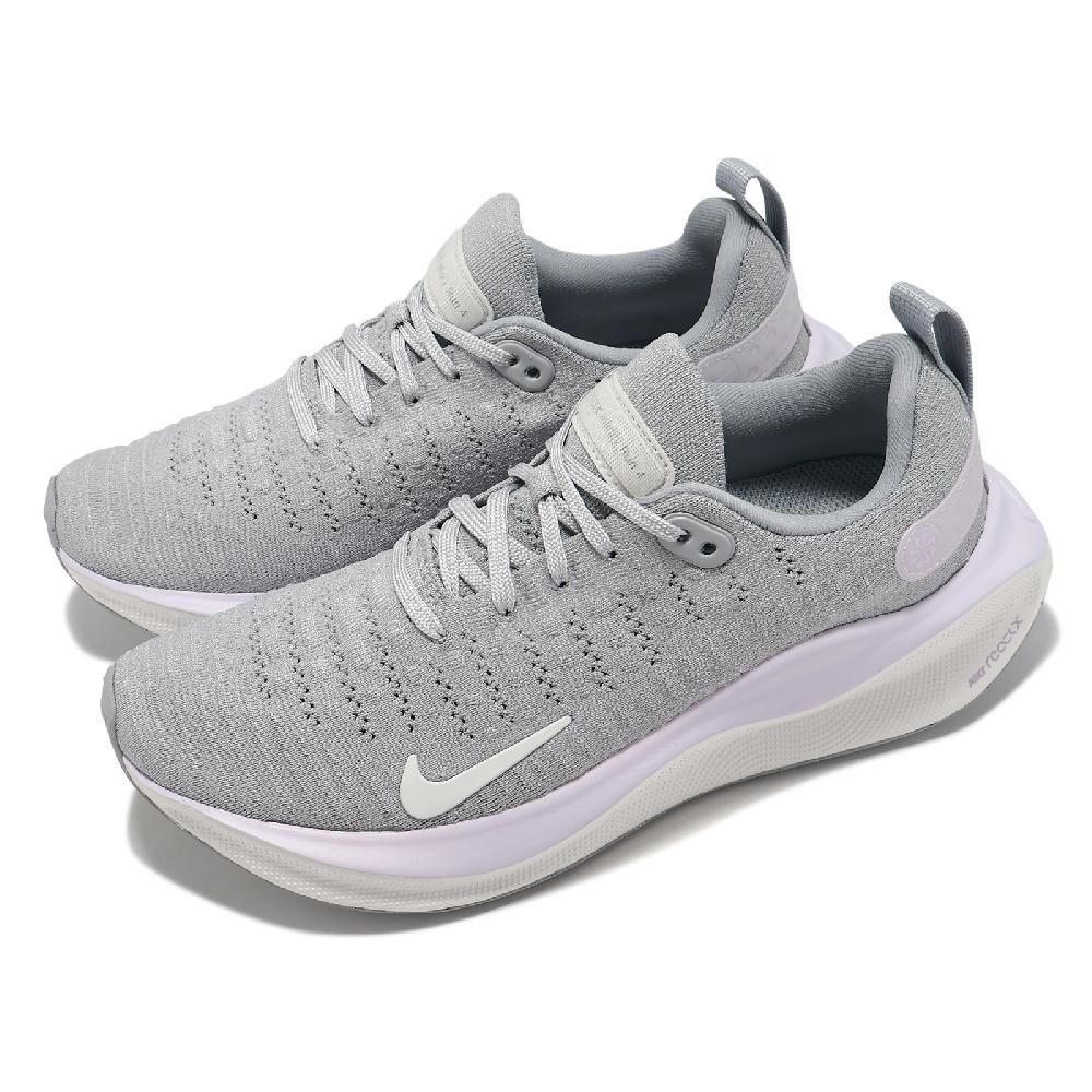 NIKE 耐吉   防潑水慢跑鞋 Wmns Reactx Infinity Run 4 女鞋 灰 緩震 運動鞋 DR2670-012